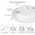 Lesmpes de downlight de plafond en retrait LED